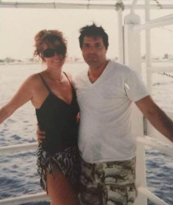 Tamara Thorne with her husband, Reinaldo.